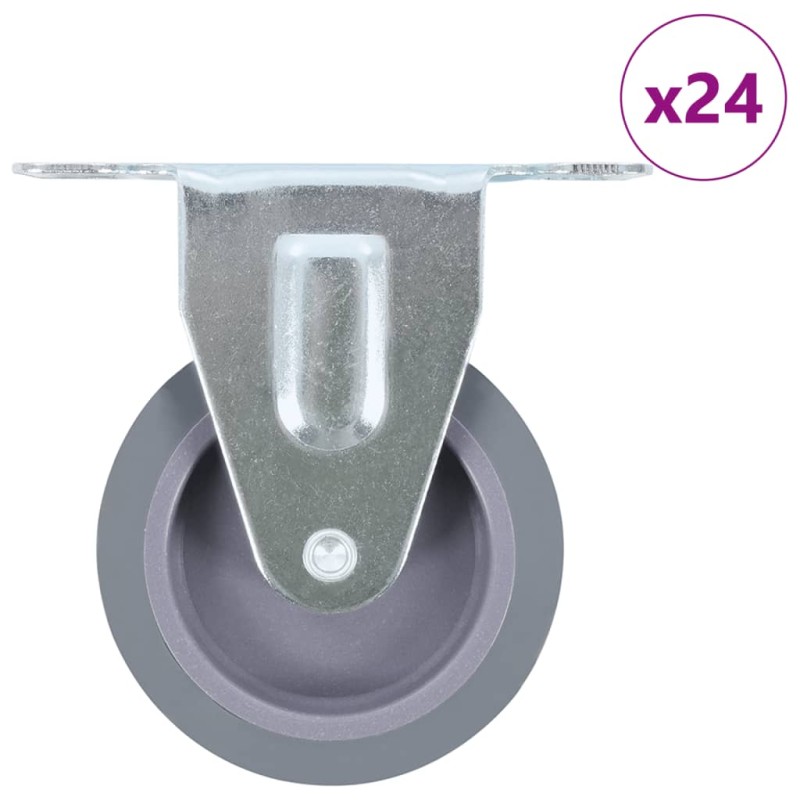 vidaXL Rotelle Fisse 24 pz 75 mm vidaXL Rotelle Fisse 24 pz 75 mm