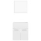 vidaXL Set Mobili da Bagno 2 pz Bianco Lucido in Legno Multistrato vidaXL Set Mobili da Bagno 2 pz Bianco Lucido in Legno Multistrato