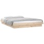 vidaXL Giroletto con LED 135x190 cm Double in Legno Massello vidaXL Giroletto con LED 135x190 cm Double in Legno Massello