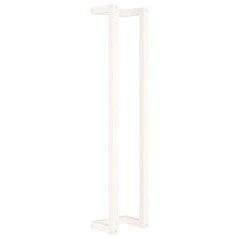 vidaXL Portasciugamani Bianco 23x18x110 cm in Legno Massello di Pino