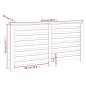 vidaXL Copertura Termosifone Bianca 153x19x84 cm Legno Massello Pino vidaXL Copertura Termosifone Bianca 153x19x84 cm Legno Massello Pino