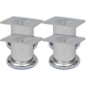 vidaXL Piedini Rotondi per Divani 8 pz Cromati 60 mm vidaXL Piedini Rotondi per Divani 8 pz Cromati 60 mm