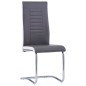 vidaXL Set Sala da Pranzo 9 pz in Similpelle Grigio