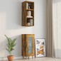 Armadietto a Muro Rovere Fumo 34,5x32,5x90 cm Legno Multistrato