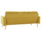 vidaXL Set Divani 2 pz in Tessuto Giallo vidaXL Set Divani 2 pz in Tessuto Giallo