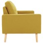 vidaXL Set Divani 2 pz in Tessuto Giallo vidaXL Set Divani 2 pz in Tessuto Giallo