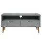 Mobile TV MOLDE Grigia 106x40x49 cm in Legno Massello di Pino Mobile TV MOLDE Grigia 106x40x49 cm in Legno Massello di Pino