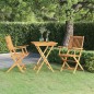 vidaXL Set da Pranzo da Giardino 3 pz Pieghevole in Massello di Acacia vidaXL Set da Pranzo da Giardino 3 pz Pieghevole in Massello di Acacia