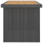 vidaXL Set da Pranzo da Giardino 11 pz con Cuscini in Polyrattan Nero vidaXL Set da Pranzo da Giardino 11 pz con Cuscini in Polyrattan Nero