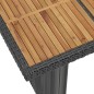 vidaXL Set da Pranzo da Giardino 11 pz con Cuscini in Polyrattan Nero vidaXL Set da Pranzo da Giardino 11 pz con Cuscini in Polyrattan Nero