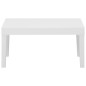 vidaXL Set Divani da Giardino con Cuscini 4 pz in Plastica Bianco