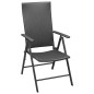 vidaXL Set da Pranzo da Giardino 9 pz Nero e Marrone vidaXL Set da Pranzo da Giardino 9 pz Nero e Marrone