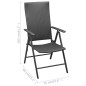 vidaXL Set da Pranzo da Giardino 9 pz Nero e Marrone vidaXL Set da Pranzo da Giardino 9 pz Nero e Marrone