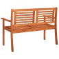 vidaXL Panchina da Giardino 2Posti e Cuscino 120cm Massello Eucalipto vidaXL Panchina da Giardino 2Posti e Cuscino 120cm Massello Eucalipto