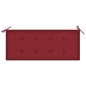 vidaXL Panchina da Giardino 2Posti e Cuscino 120cm Massello Eucalipto vidaXL Panchina da Giardino 2Posti e Cuscino 120cm Massello Eucalipto