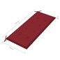 vidaXL Panchina da Giardino 2Posti e Cuscino 120cm Massello Eucalipto vidaXL Panchina da Giardino 2Posti e Cuscino 120cm Massello Eucalipto