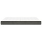 Materasso a Molle Grigio Scuro 140x200x20 cm in Velluto Materasso a Molle Grigio Scuro 140x200x20 cm in Velluto