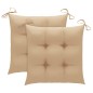 vidaXL Sedie da Pranzo da Giardino con Cuscini 2 pz Massello di Acacia vidaXL Sedie da Pranzo da Giardino con Cuscini 2 pz Massello di Acacia