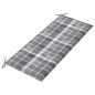 vidaXL Panca da Giardino 3 Posti con Cuscino 150cm Grigia in Eucalipto