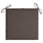 vidaXL Sedie da Giardino con Cuscini 4 pz in Massello di Acacia Grigio vidaXL Sedie da Giardino con Cuscini 4 pz in Massello di Acacia Grigio