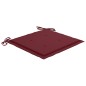 vidaXL Sedie Batavia 2 pz con Cuscini Rosso Vino in Massello di Teak vidaXL Sedie Batavia 2 pz con Cuscini Rosso Vino in Massello di Teak