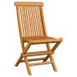vidaXL Sedie da Giardino con Cuscini Neri 2 pz in Massello di Teak vidaXL Sedie da Giardino con Cuscini Neri 2 pz in Massello di Teak