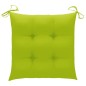 vidaXL Sedie da Giardino 2 pz Cuscini Verde Brillante in Legno di Teak vidaXL Sedie da Giardino 2 pz Cuscini Verde Brillante in Legno di Teak