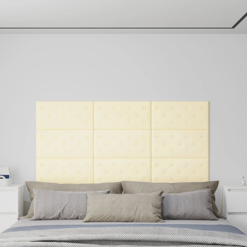 Pannelli Murali 12 pz Crema 60x30 cm Similpelle 2,16 m² Pannelli Murali 12 pz Crema 60x30 cm Similpelle 2,16 m²