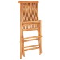 vidaXL Set da Bistrot 3 pz con Cuscini Rosso Vino in Massello di Teak vidaXL Set da Bistrot 3 pz con Cuscini Rosso Vino in Massello di Teak