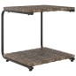 vidaXL Lettino Prendisole per 2 Persone con Cuscini Polyrattan Marrone vidaXL Lettino Prendisole per 2 Persone con Cuscini Polyrattan Marrone