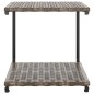 vidaXL Lettino Prendisole per 2 Persone con Cuscini Polyrattan Marrone vidaXL Lettino Prendisole per 2 Persone con Cuscini Polyrattan Marrone