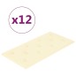 Pannelli Murali 12 pz Crema 60x30 cm Similpelle 2,16 m² Pannelli Murali 12 pz Crema 60x30 cm Similpelle 2,16 m²