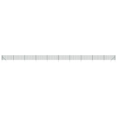 vidaXL Recinzione Metallica con Picchetti Ancoraggio Verde 0,8x25 m