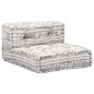 vidaXL Pouf Modulare a 4 Posti Grigio Chiaro in Tessuto vidaXL Pouf Modulare a 4 Posti Grigio Chiaro in Tessuto