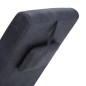 vidaXL Sdraio Massaggiante con Cuscino Grigia Similpelle Scamosciata vidaXL Sdraio Massaggiante con Cuscino Grigia Similpelle Scamosciata