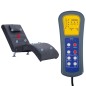 vidaXL Sdraio Massaggiante con Cuscino Grigia Similpelle Scamosciata vidaXL Sdraio Massaggiante con Cuscino Grigia Similpelle Scamosciata