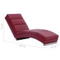 vidaXL Sdraio Rosso Vino in Similpelle vidaXL Sdraio Rosso Vino in Similpelle