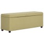 vidaXL Panca con Vano Portaoggetti 116 cm Verde in Poliestere