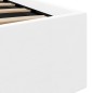vidaXL Giroletto Contenitore Idraulico LED Bianco Similpelle 100x200cm vidaXL Giroletto Contenitore Idraulico LED Bianco Similpelle 100x200cm