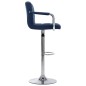 vidaXL Sedie da Bar 2 pz Blu in Tessuto vidaXL Sedie da Bar 2 pz Blu in Tessuto