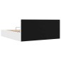 vidaXL Giroletto Contenitore Idraulico LED Bianco Similpelle 180x200cm 