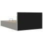vidaXL Giroletto con Contenitore e LED Grigio Chiaro Tessuto 120x200cm vidaXL Giroletto con Contenitore e LED Grigio Chiaro Tessuto 120x200cm
