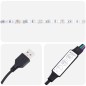 vidaXL Giroletto con Contenitore e LED Grigio Chiaro Tessuto 120x200cm vidaXL Giroletto con Contenitore e LED Grigio Chiaro Tessuto 120x200cm