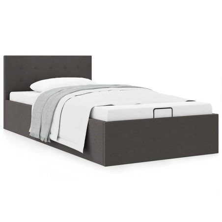 vidaXL Giroletto Idraulico Contenitore Grigio Scuro Tessuto 90x200cm 