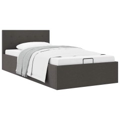 vidaXL Giroletto Idraulico Contenitore Grigio Scuro Tessuto 90x200cm 