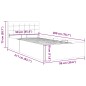vidaXL Giroletto Idraulico Contenitore Grigio Scuro Tessuto 90x200cm vidaXL Giroletto Idraulico Contenitore Grigio Scuro Tessuto 90x200cm