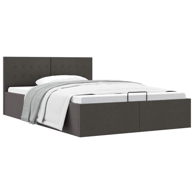vidaXL Giroletto Idraulico Contenitore Grigio Scuro Tessuto 120x200cm vidaXL Giroletto Idraulico Contenitore Grigio Scuro Tessuto 120x200cm