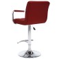 vidaXL Sgabelli da Bar 2 pz Rosso Vino in Similpelle vidaXL Sgabelli da Bar 2 pz Rosso Vino in Similpelle