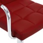 vidaXL Sgabelli da Bar 2 pz Rosso Vino in Similpelle vidaXL Sgabelli da Bar 2 pz Rosso Vino in Similpelle