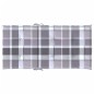 vidaXL Cuscini per Sedia 2 pz a Quadri Grigi 100x50x3cm Tessuto Oxford